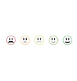 set of emoticon vector image