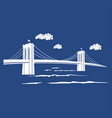 brooklyn blue vector image vector image