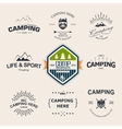 camping vector image