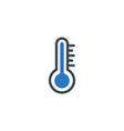thermometer related glyph icon vector image vector image