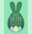 happy easter greeting card with egg vector image vector image