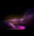 space or universe galaxy or cosmos panorama vector image