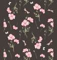 watercolor floral pattern vector image