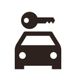 rent a car sign vector image