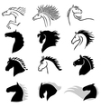 horse icons vector image
