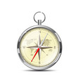 old realistic navigation compass isolated on white vector image
