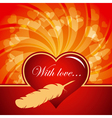 valentines day card vector image vector image