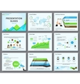 business infographics presentation slides template vector image