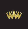 queen crown royal gold headdress king golden vector image