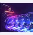 high speed mobile internet futuristic vector image vector image