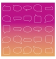 set of linear frames vector image