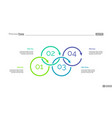 process diagram with four elements slide vector image
