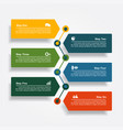 design template with elements and icons vector image