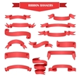 ribbon banner set vector image