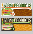 Logo for farm products Royalty Free Vector Image