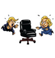 donald trump vs hillary clinton vector image vector image