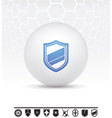 shields icon vector image vector image