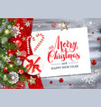 holiday winter template vector image