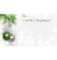 light christmas background with evening balls vector image vector image