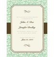 vintage invitations vector image vector image