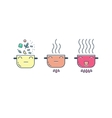 modern cooking line icons set vector image vector image