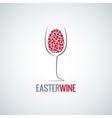 wine easter egg design background vector image vector image