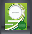 green design brochure magazine cover flyer vector image