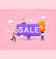 people characters shop at an online store vector image vector image