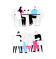 podcasts scene set radio host and guest recording vector image