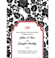 vintage invitations vector image vector image