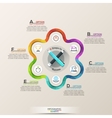 business infographic with icons vector image