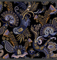 paisley pattern decorative indian ornament vector image