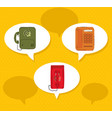 vintage telephones set vector image vector image