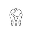 community people icon global team world vector image vector image