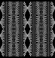 ikat black pattern vector image