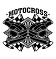 motocross bike dirt racing team vector image vector image