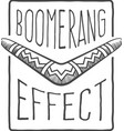 boomerang effect vector image