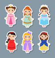 collection of beautiful princesses vector image