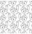 glamour one line drawing women faces pattern vector image vector image
