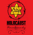 holocoust stamp vector image vector image