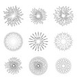 light rays of burst vector image