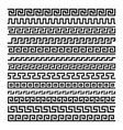 greek ornament set vector image vector image