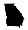 map of the us state georgia vector image vector image