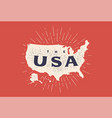 poster map united states america vector image vector image