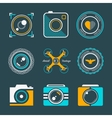 set of icons and logos photo vector image