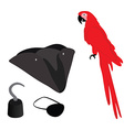 pirate icon set vector image