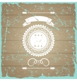 wooden texture background with chalk labels vector image