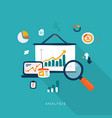 analysis vector image vector image