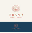 g brand logo vector image