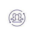 hr employee retention staff icon update resource vector image vector image